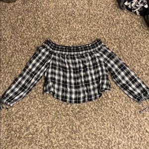 Off the shoulder target top